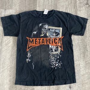 METALLICA am I who I think I am band tee. Womens small youth large rock band tee